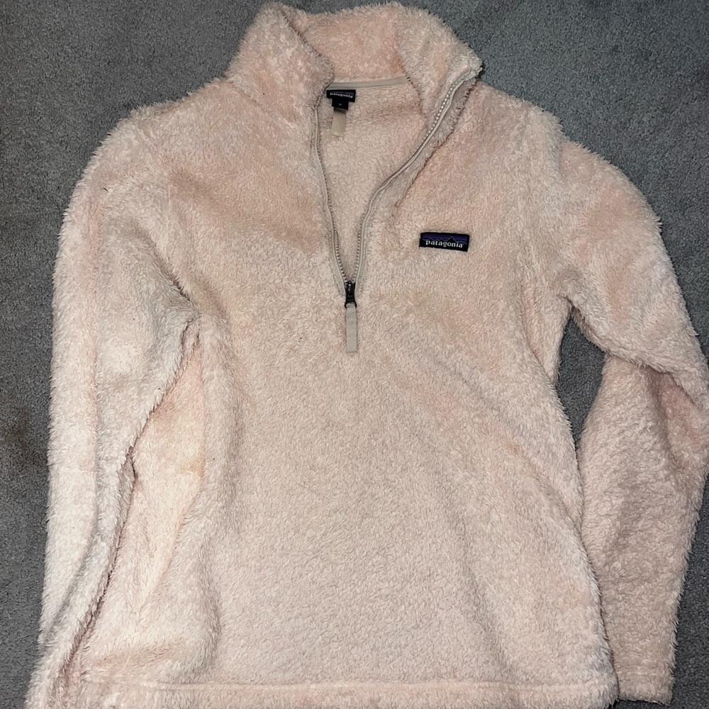 Patagonia Cream Teddy Jacket Plush Sherpa Fleece